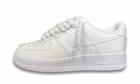 Asics Tiger Soccer Shoes Nike Air Force 1 White Rope Laces White