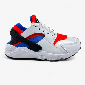 Nike Air Huarache White Black Bright Crimson Womens Size 6 Athletic Sneaker Dress Shoes