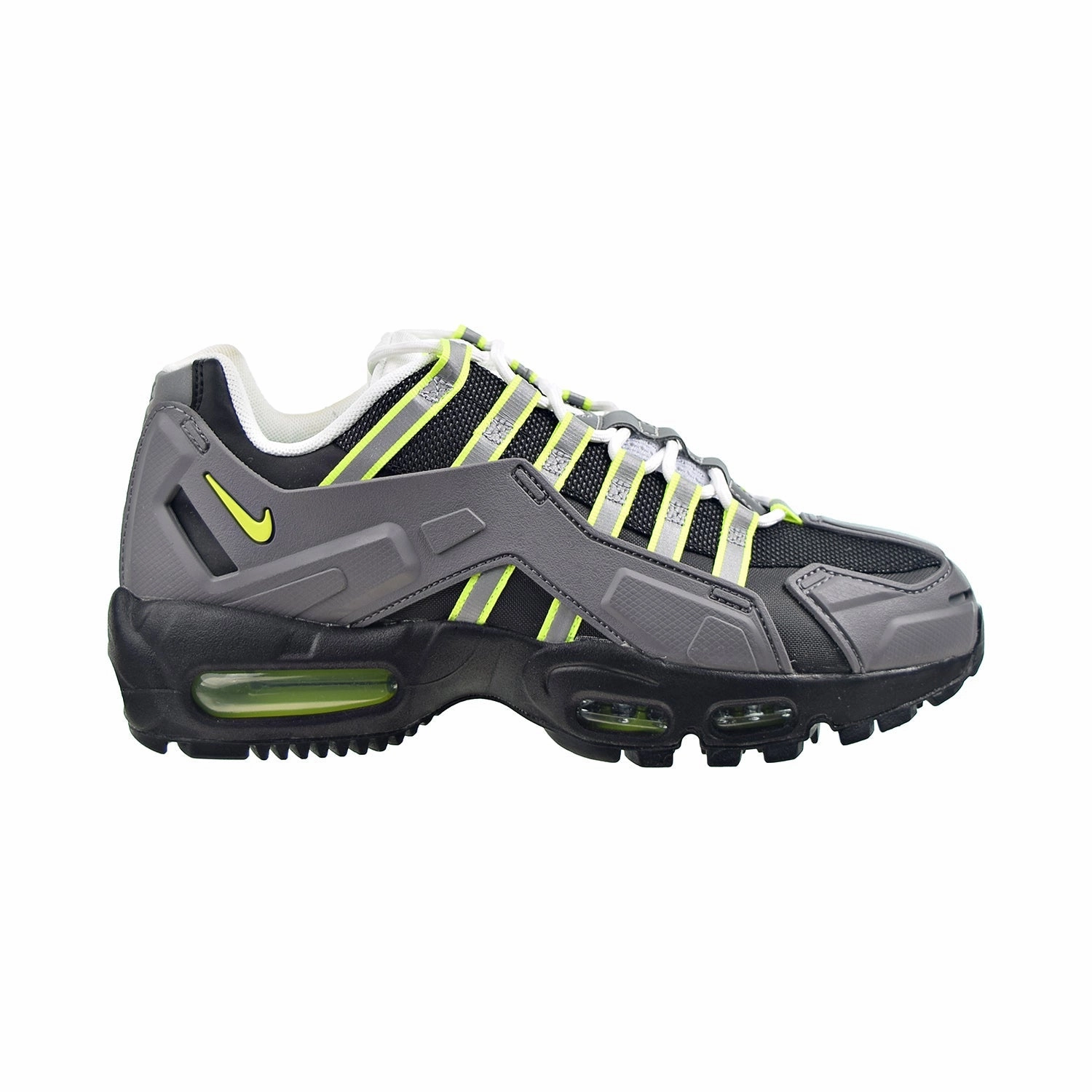 Nike Air Max 95 NDSTRKT AM 95 Men's Shoes Black-Neon Yellow-Medium Grey Asics Gel Cumulus 23 Running Shoes