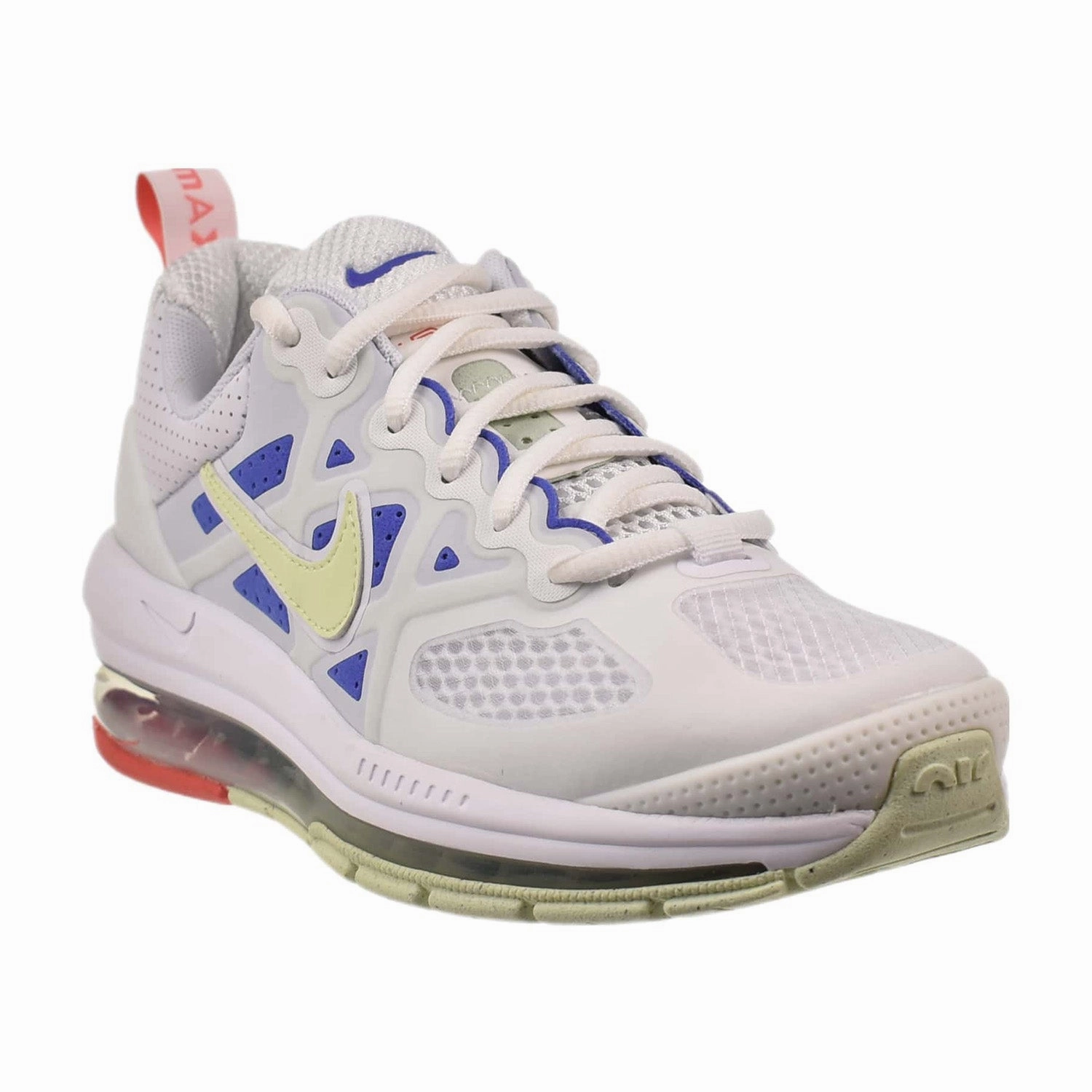Leather Shoes Asics Nike Air Max Genome Women's White-Lime Ice