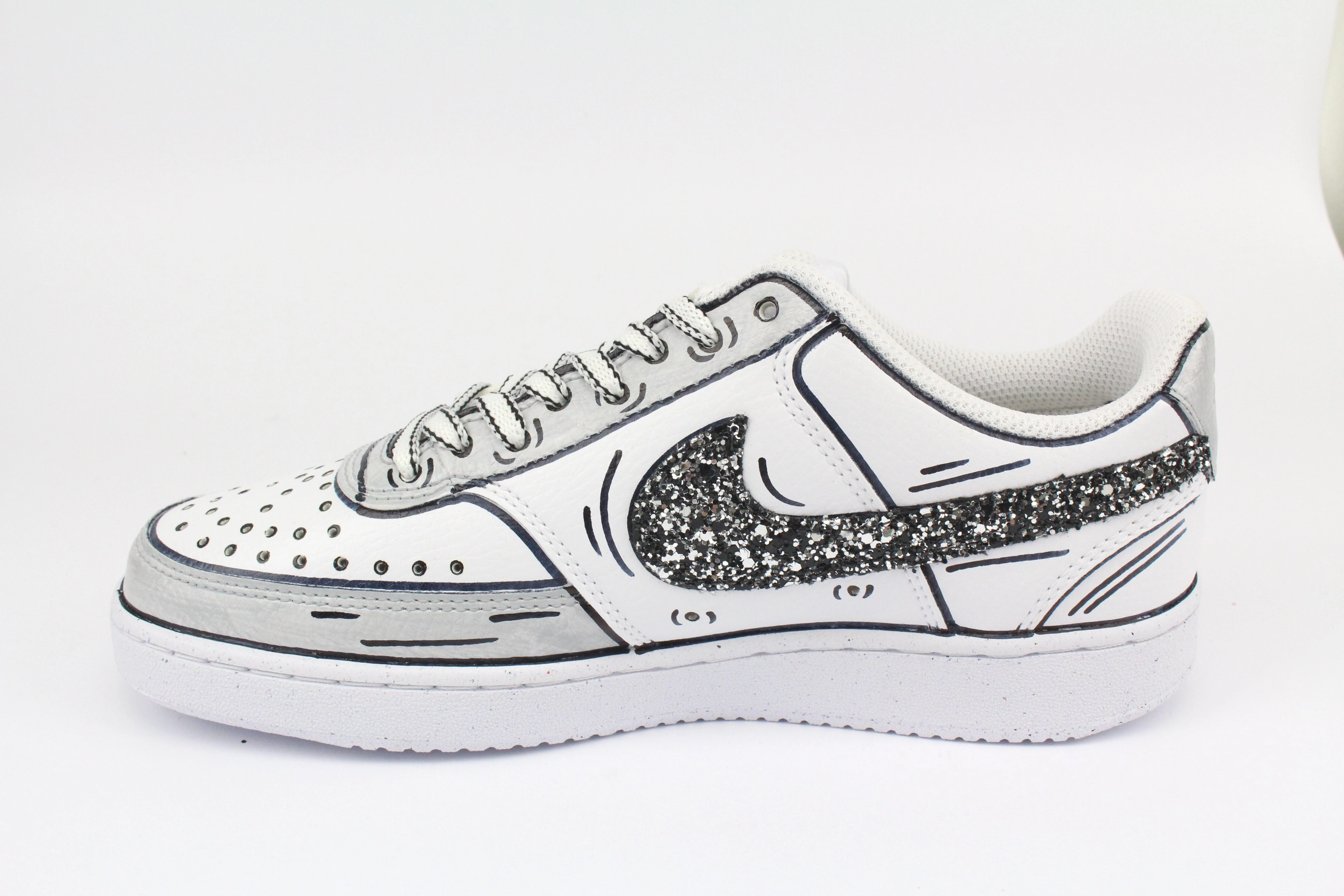 Asics Shoes Gel Nimbus 23 Nike Court Vision Low Cartoons Grey & Glitter