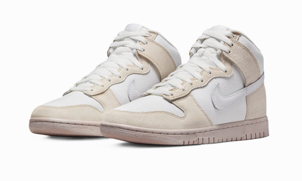 Nike Dunk High Retro PRM Cracked Leather Swoosh Asics Gel 180 Tr Running Shoe