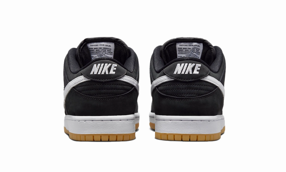 Asics Shoes Toe Box Nike SB Dunk Low Pro Black Gum