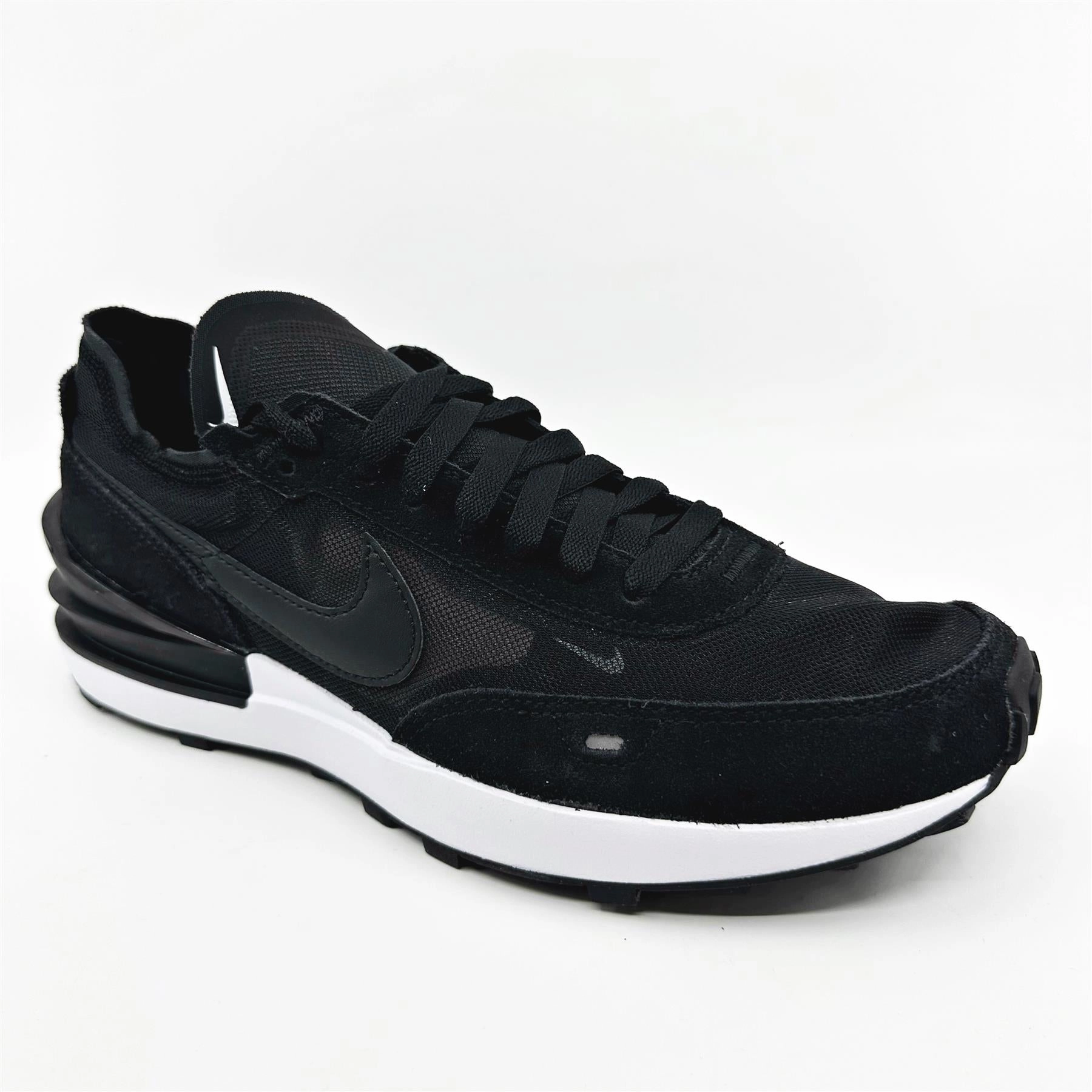Running Shoes Fitting Near Me Nike Waffle One Black White Mens Athletic Sneaker