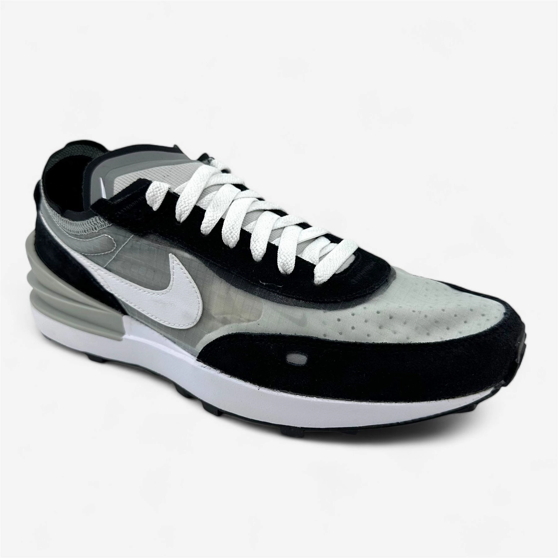 Nike Waffle One Grey Fog Particle Grey Mens Size 8 Athletic Sneaker Good Running Shoes With Bad Knees