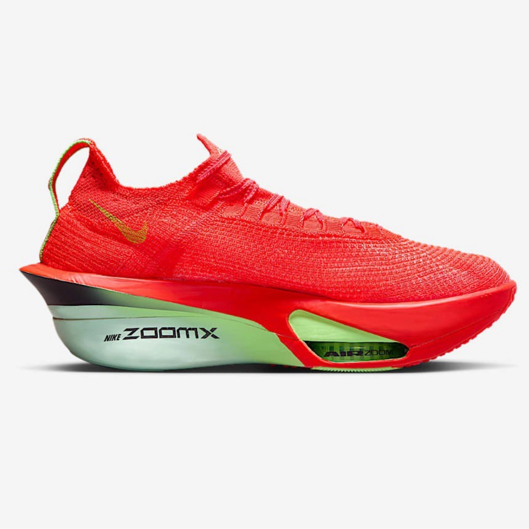 Nike ZoomX ALPHAFLY Next% 3 - Carmesim Bright/Lime Blast/Mint Foam Valentine Asics Shoes