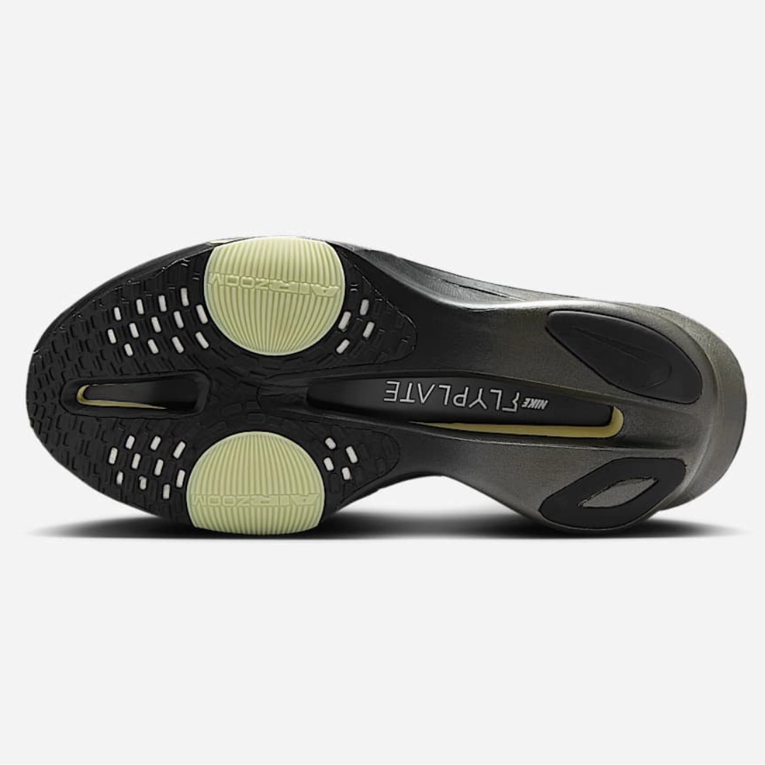 Nike ZoomX ALPHAFLY Next% 3 - Preto/Olive Aura/Prateado metalizado Asics Shoes Wear By Akshay Kumar