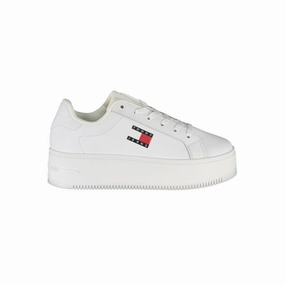 Tommy Hilfiger White Polyester Sneaker Nama Sneakers