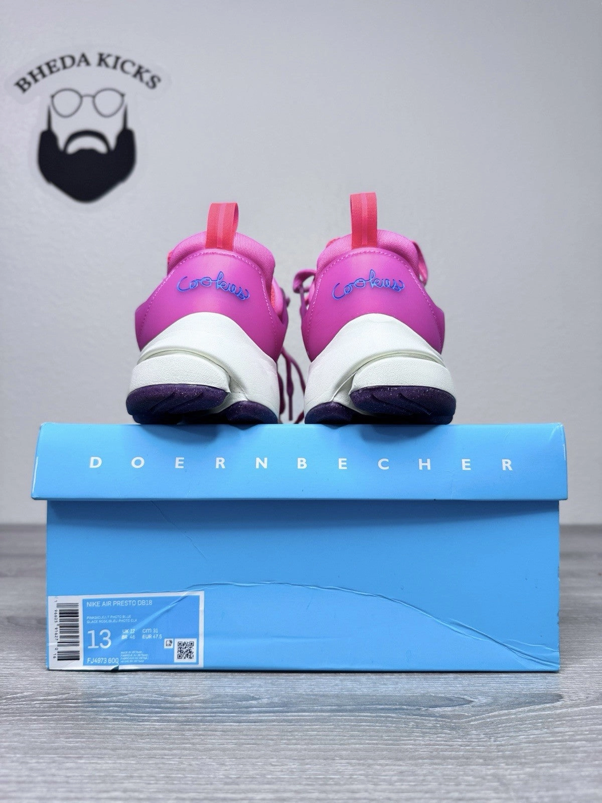 Size 13 - Nike Air Presto DB Doernbecher Freestyle Kylee's Pink FJ4973-600 Asics Running Tennis Shoes