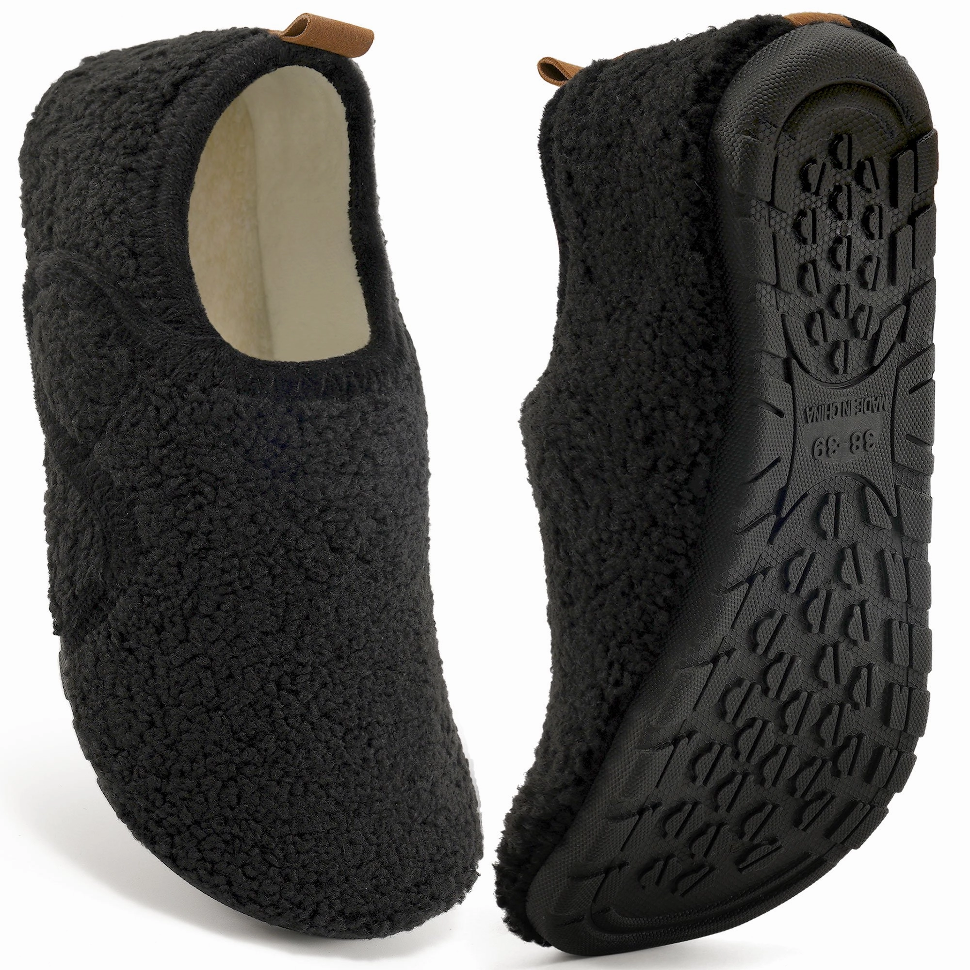 Paisley Slippers Ecetana Slippers for Women Fuzzy Slippers Warm Slip On House Sock Shoes with Hook Loop