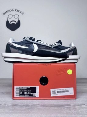 Asics Gel Cover Cricket Shoes Size 10.5 - Nike LDWaffle x Sacai Black 2019 Black White Preowned BV0073-001