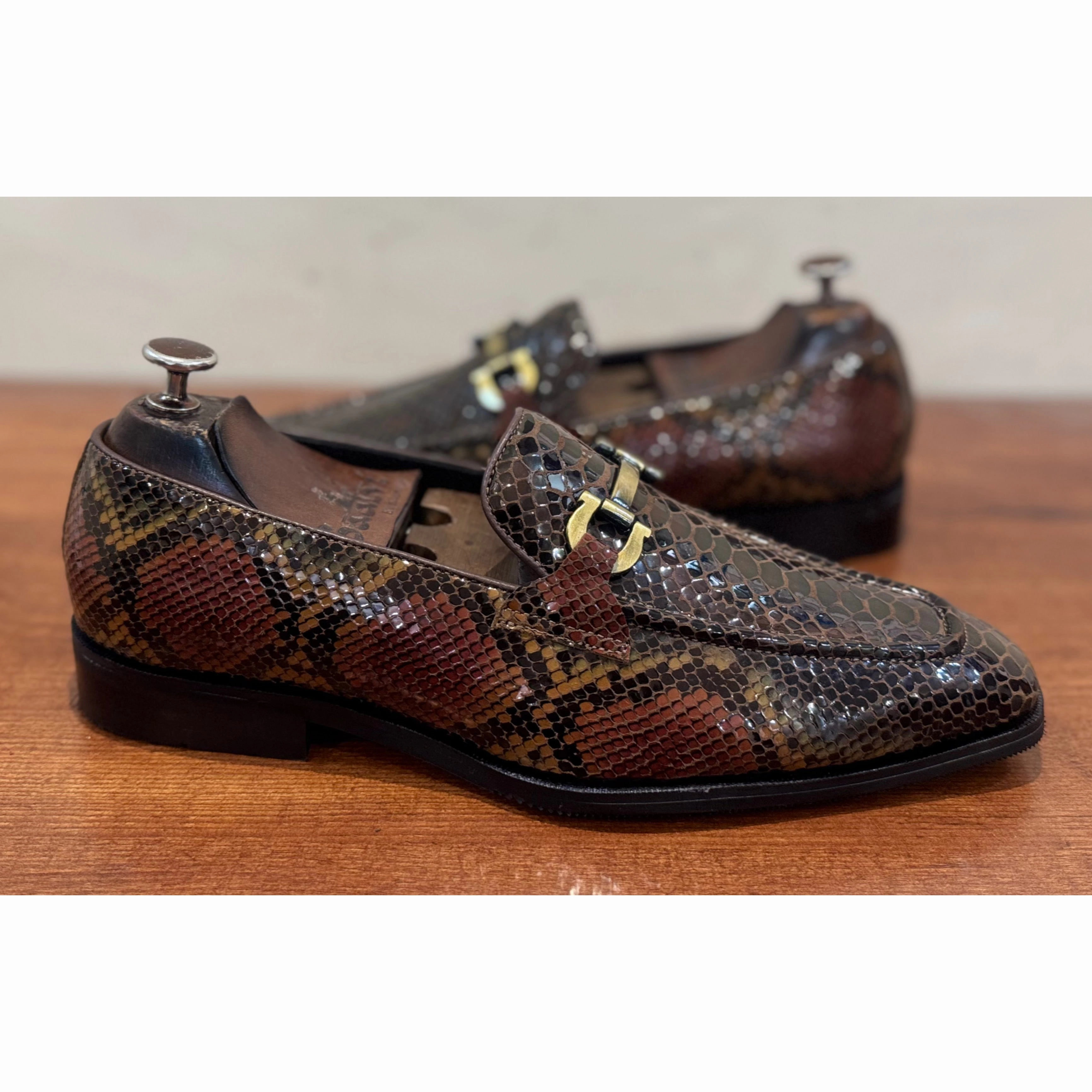 Allen Edmonds Suede Loafers Multi Colour Foil Loafers