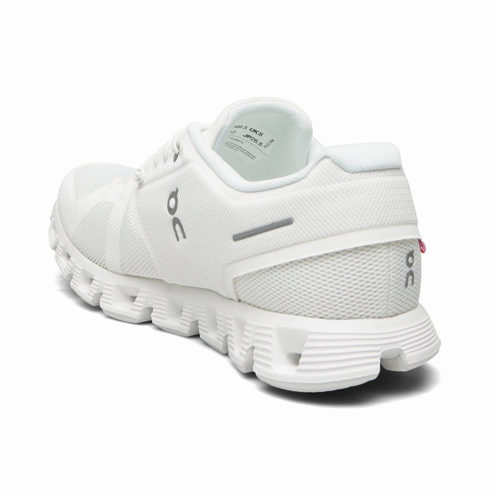 On Cloud 5 Textile Synthetic Women's Undyed White White Lace Up Trainers - UK 4.5 - US 6.5 Women - EU 37.5 Stores That Sell Running Shoes