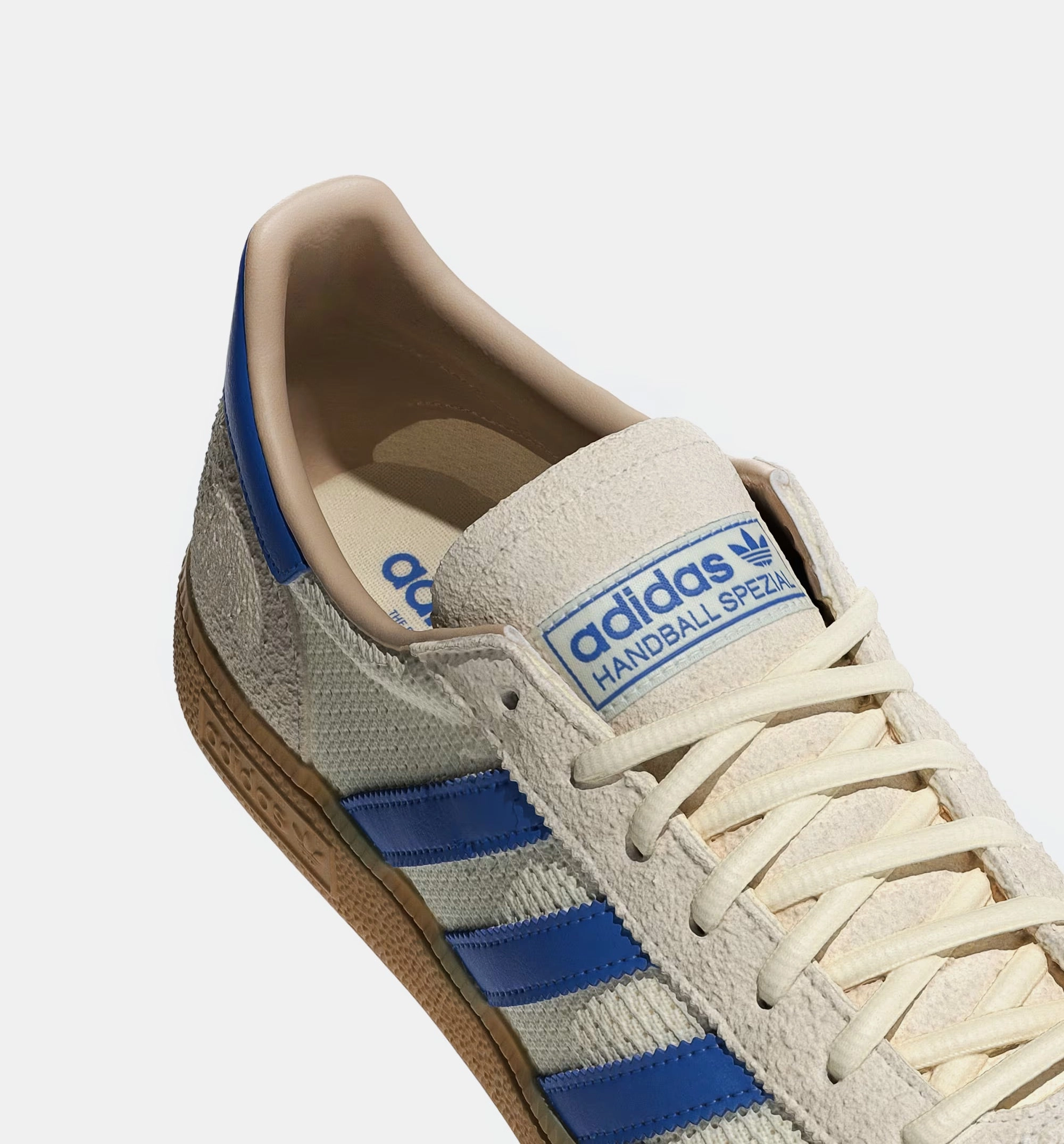 Casual Shoes Adidas Handball Spezial Mens Lifestyle Shoe - Cream White/Blue/Warm Sandstone