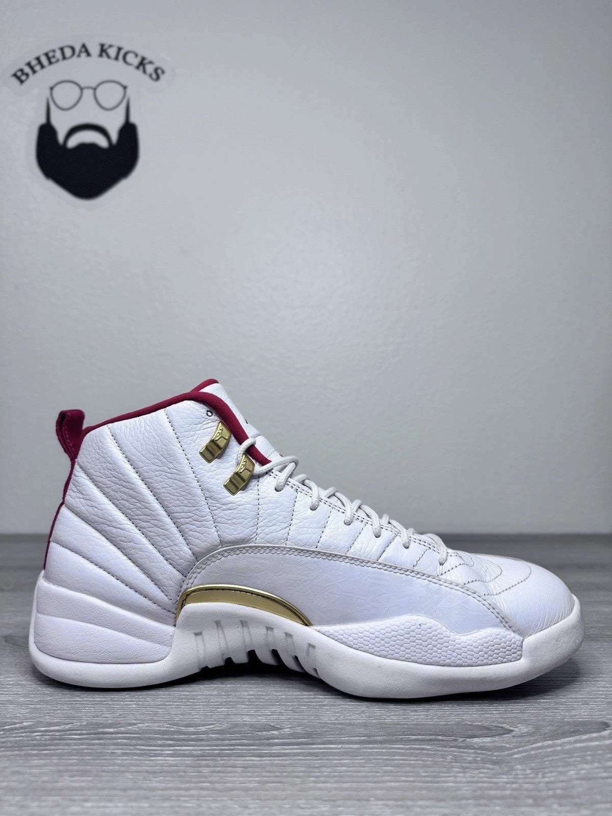 Size 11.5 - Nike Air Jordan 12 XII Retro FIBA White Red 130690-107 Men's Asics Sports Shoes Cricket