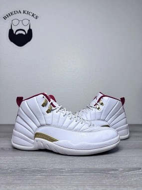 Size 11.5 - Nike Air Jordan 12 XII Retro FIBA White Red 130690-107 Men's Asics Gel-quantum 180 3 Running Shoes