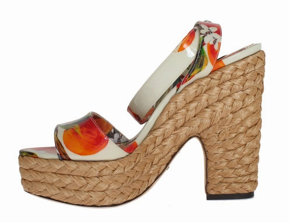 Orange Leather Straw Platform Sandals Sandals Macy's