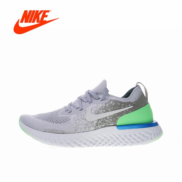 Runnings Shoes Original New Arrival Authentic NIKE Epic React Flyknit Mens Running Shoes Sneakers Sport Outdoor Gym Shoes 2018 WinterSneakers
