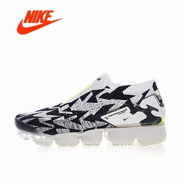 Original New Arrival Authentic Nike Vapormax FK Moc 2 "Acronym" Mens Running Shoes Sports Outdoor Sneakers Gym Shoes AQ0996-007 Running Super Shoes