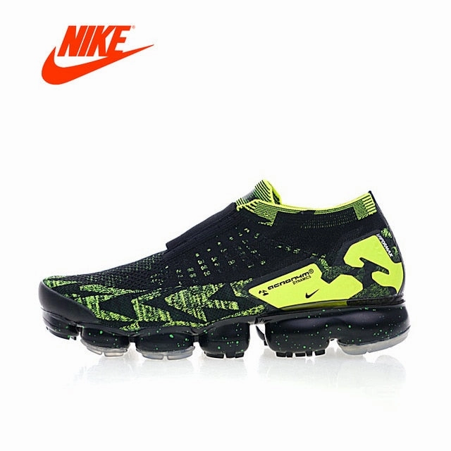 Running Shoes For Flat Footed Runners Original New Arrival Authentic Nike Vapormax FK Moc 2 "Acronym" Mens Running Shoes Sports Outdoor Sneakers Gym Shoes AQ0996-007