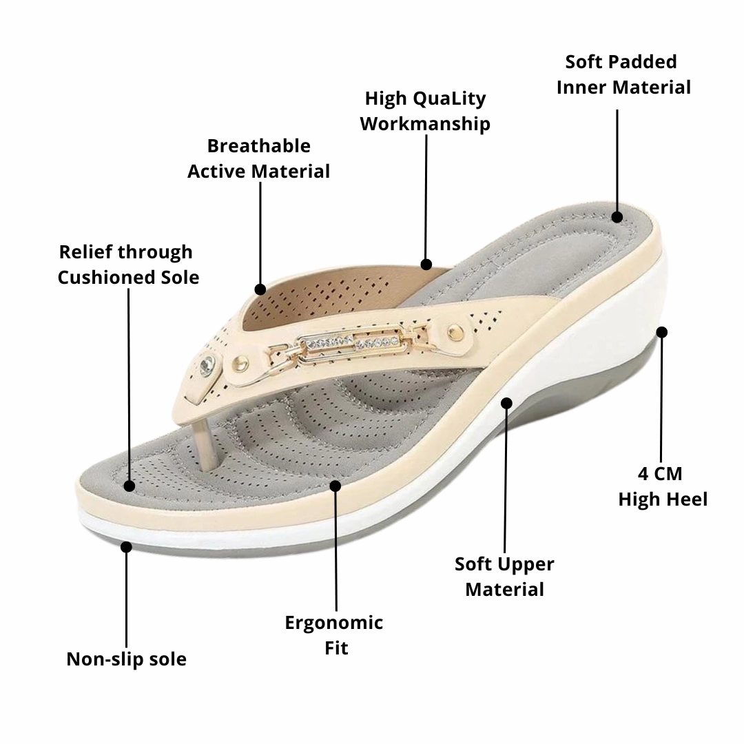 Foam Bottom Flip Flops OrthoSandal Petra padded, orthopaedic flip flops