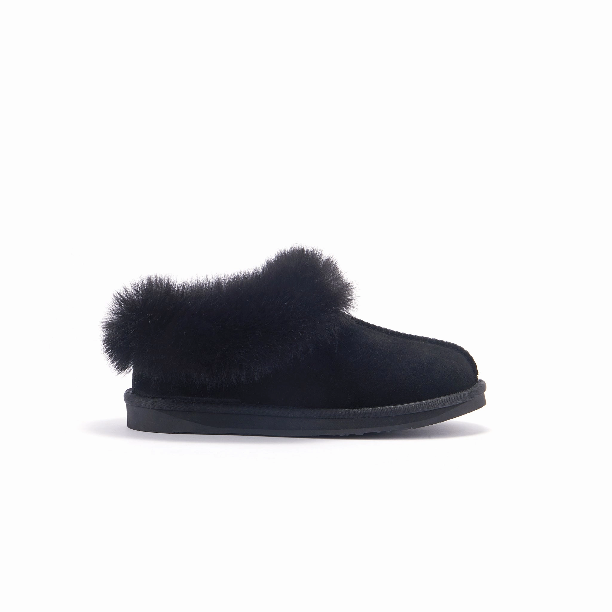 OUTBACK LUXE BLACK Childrens Slippers Like Bear Claws Slippers