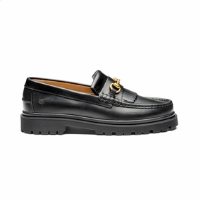 Playboy Milton Pull up leather Black leather loafers Hoka Speed Loafers