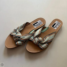 Sandals Flip Flops By Universal Thread In Striped Pattern, Size: 10 NULL NULL Kona Flip Flops