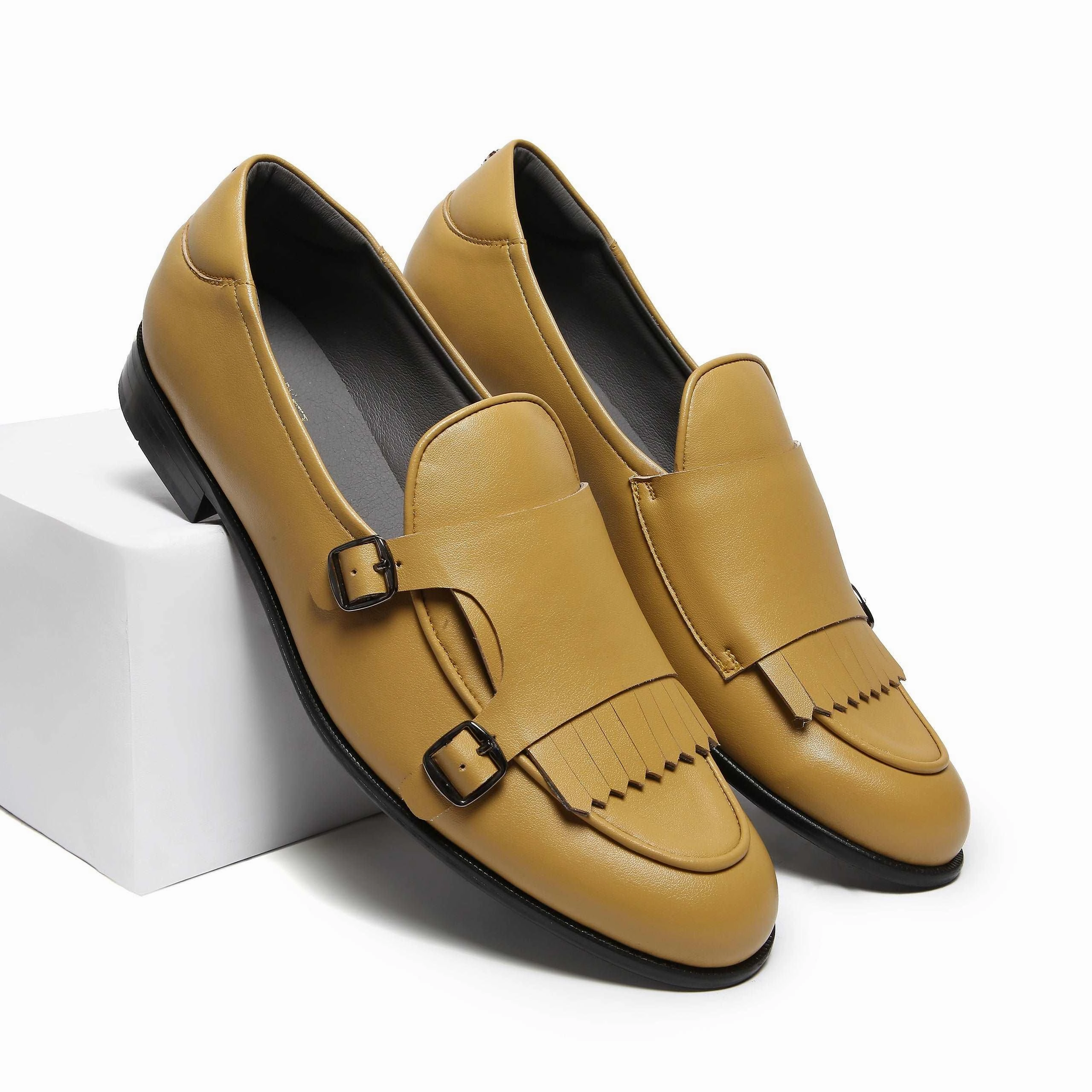 Ysl Leopard Loafers PALLADIO | YELLOW DOUBLE MONK