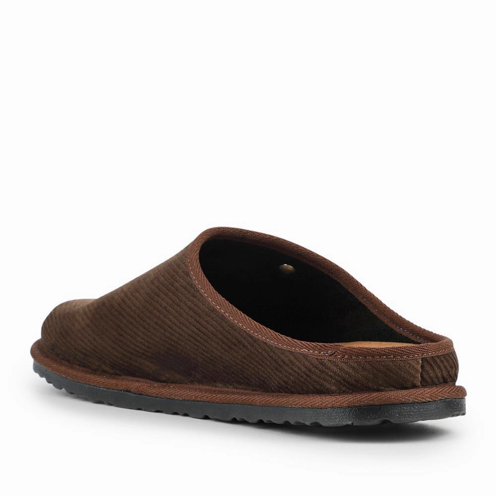 Good Quality Slippers Slip-On Mule Slippers With Grip Sole - INB42002 / 328 239 - Brown