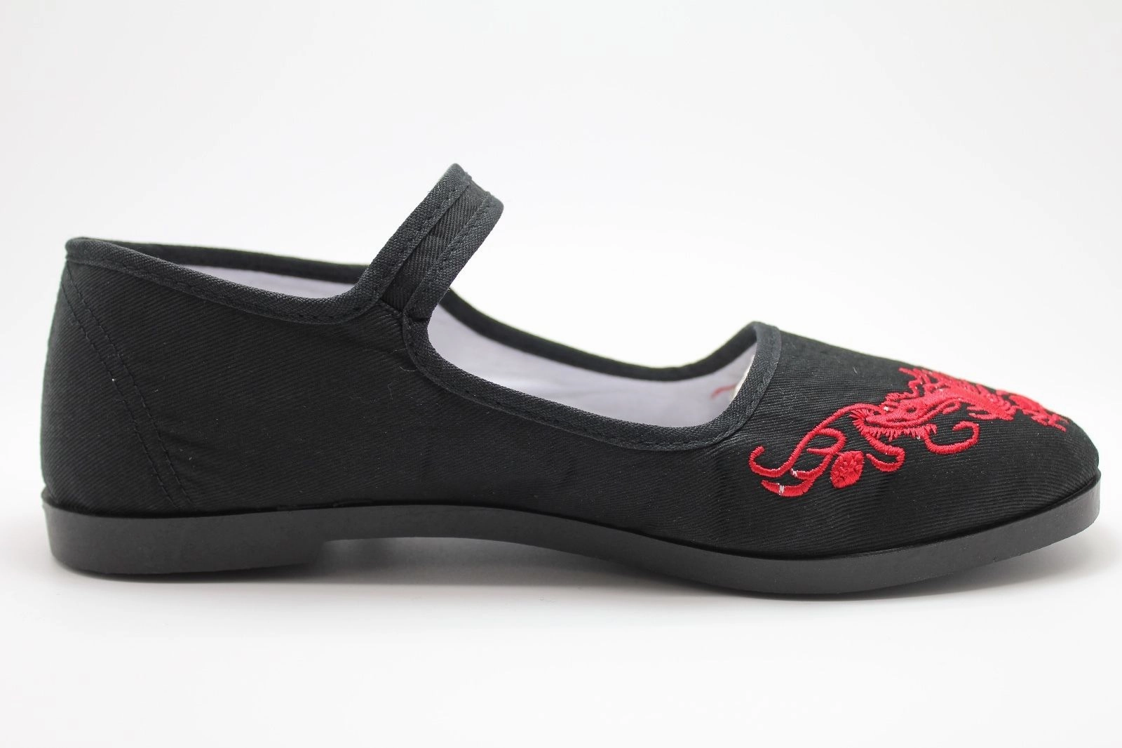 Pandamerica Mary Jane Black Dragon Special Shoes For Flat Feet