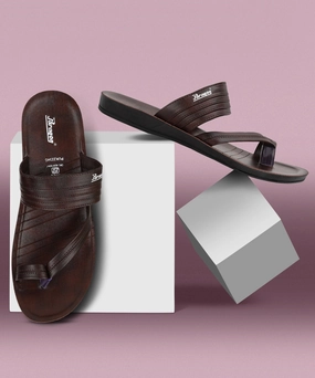 Paragon Men's Casual Slip-on Sandals for Men with Comfortable Sole Low Heel Wedding Sandals