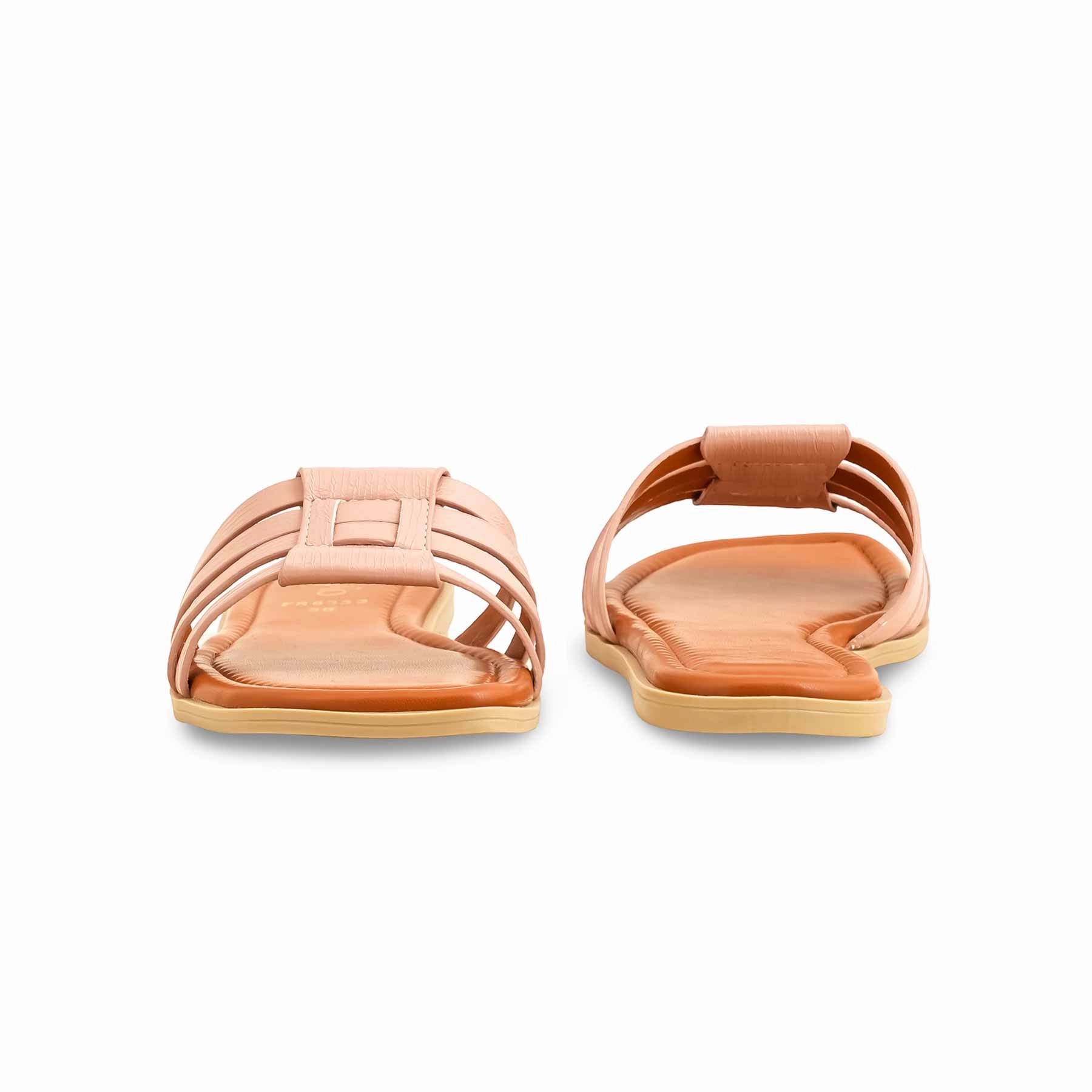 Peach Formal Women Slipper FR8332 Best Padel Shoes For Flat Feet