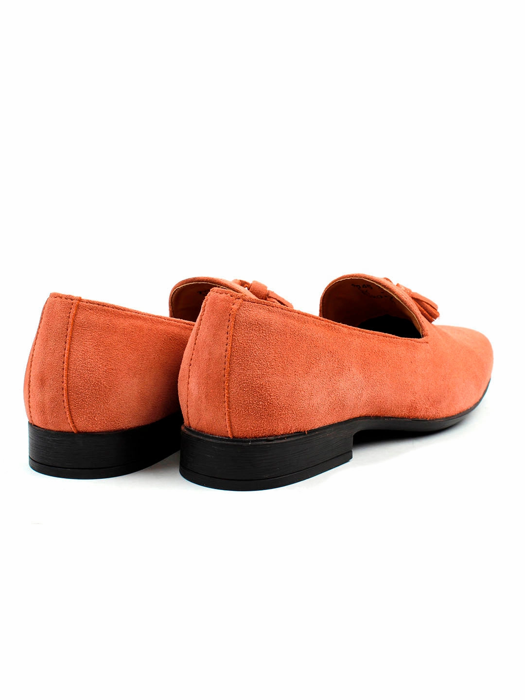 Karl Lagerfeld Loafers Peach Suede Leather Tassel Loafers