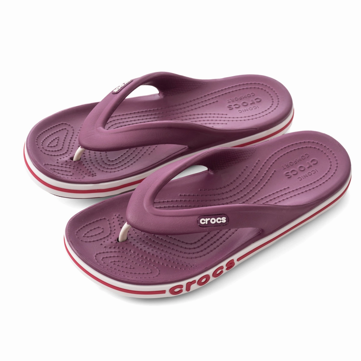 Crocs Flip Flops by Payband -BUR Braided Strap Flip Flops