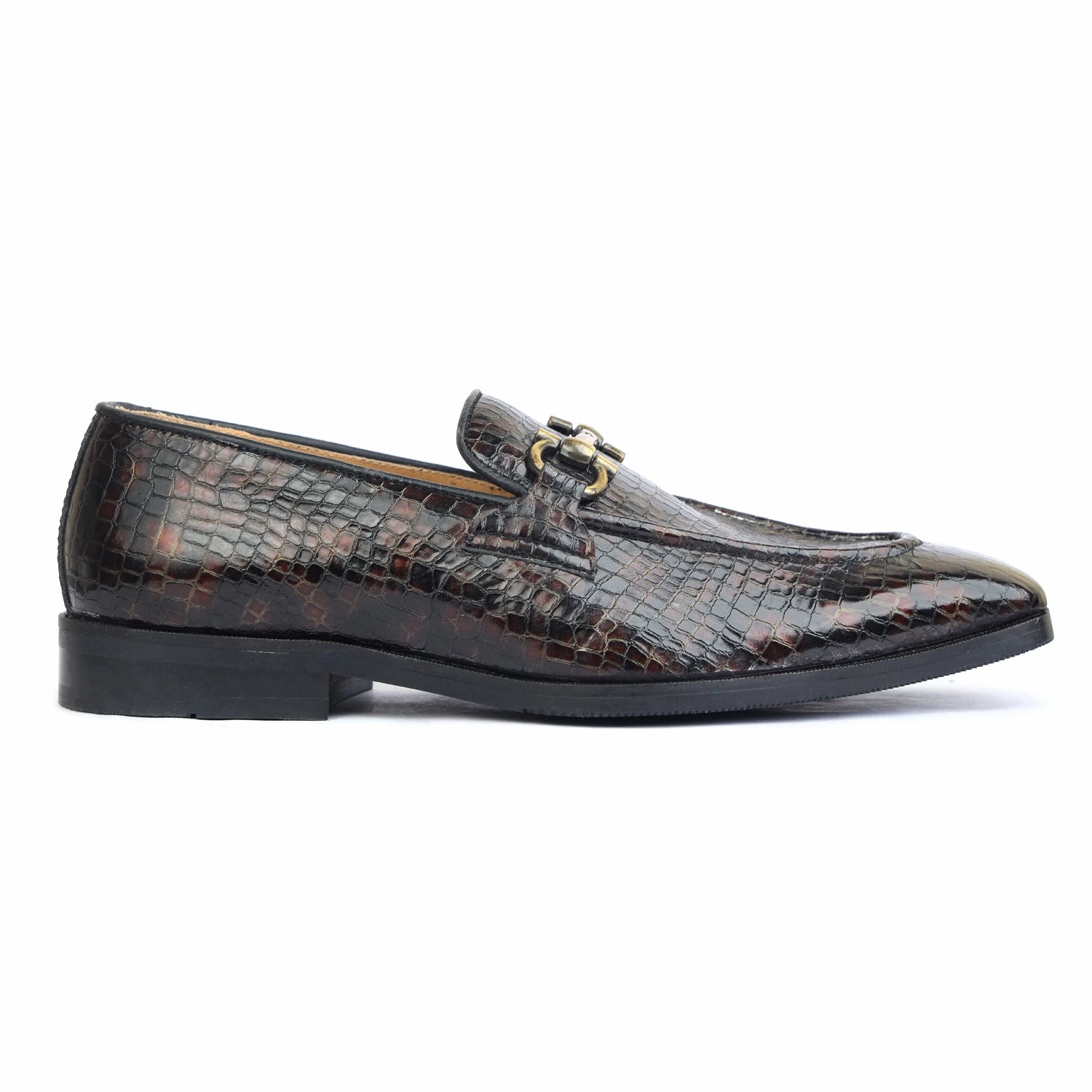 Gucci Penny Loafers Valeria Croco Loafers
