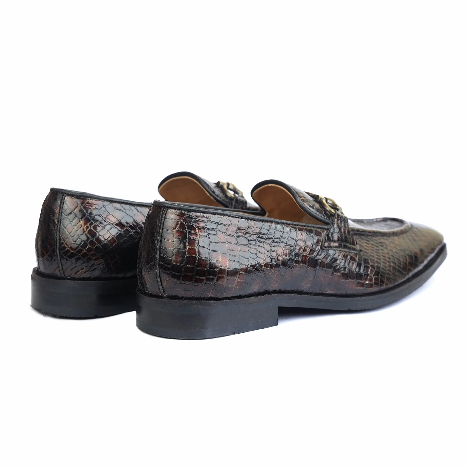 Loafers Denim Valeria Croco Loafers