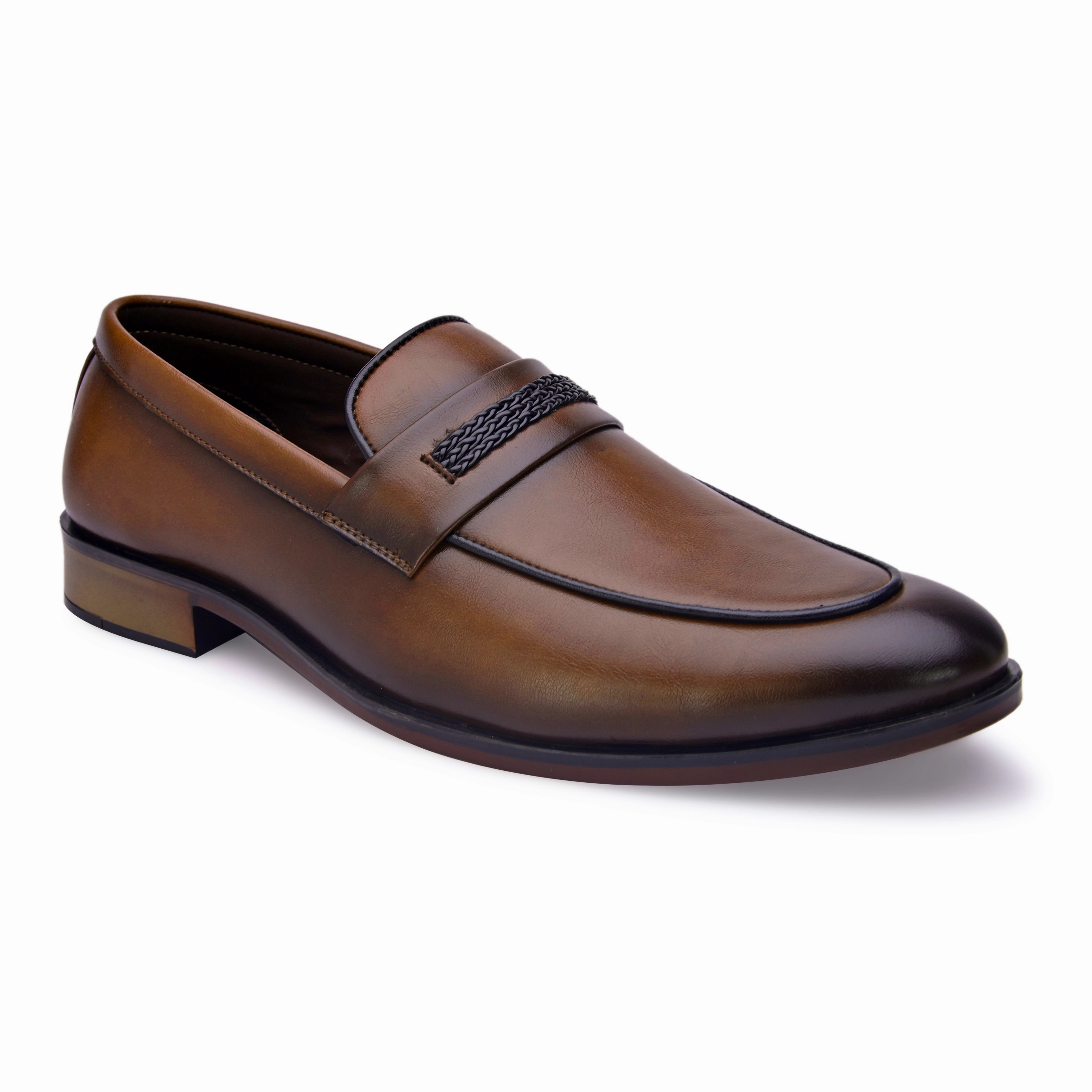 Mems Loafers Bond Tan Saddle Loafers