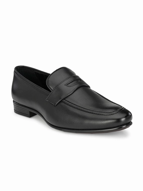 Hermes Fur Loafers Pimp Black Penny Loafers