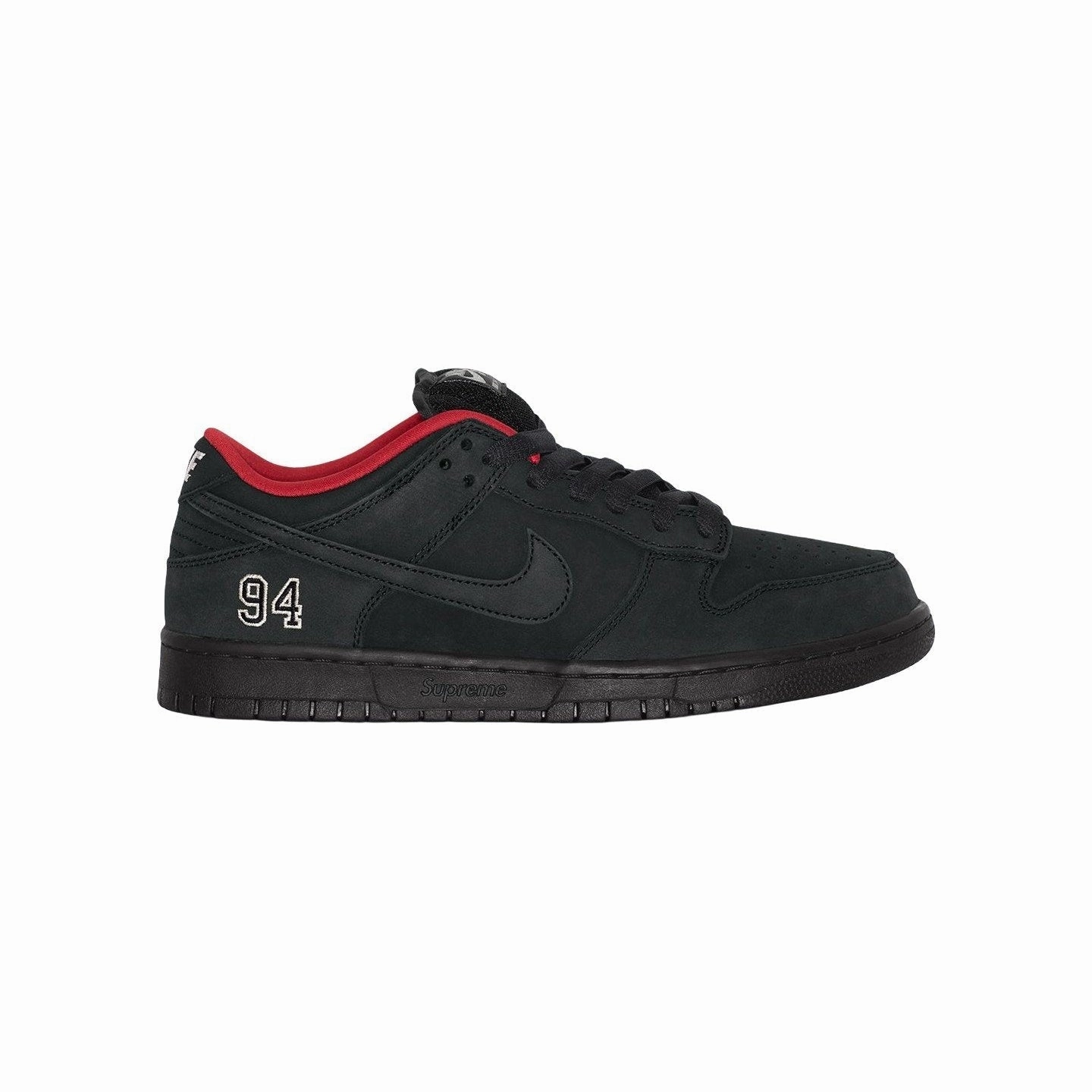 Supreme Nike SB Dunk Low 'Black' Asics Gel-flux 3 Running Shoe