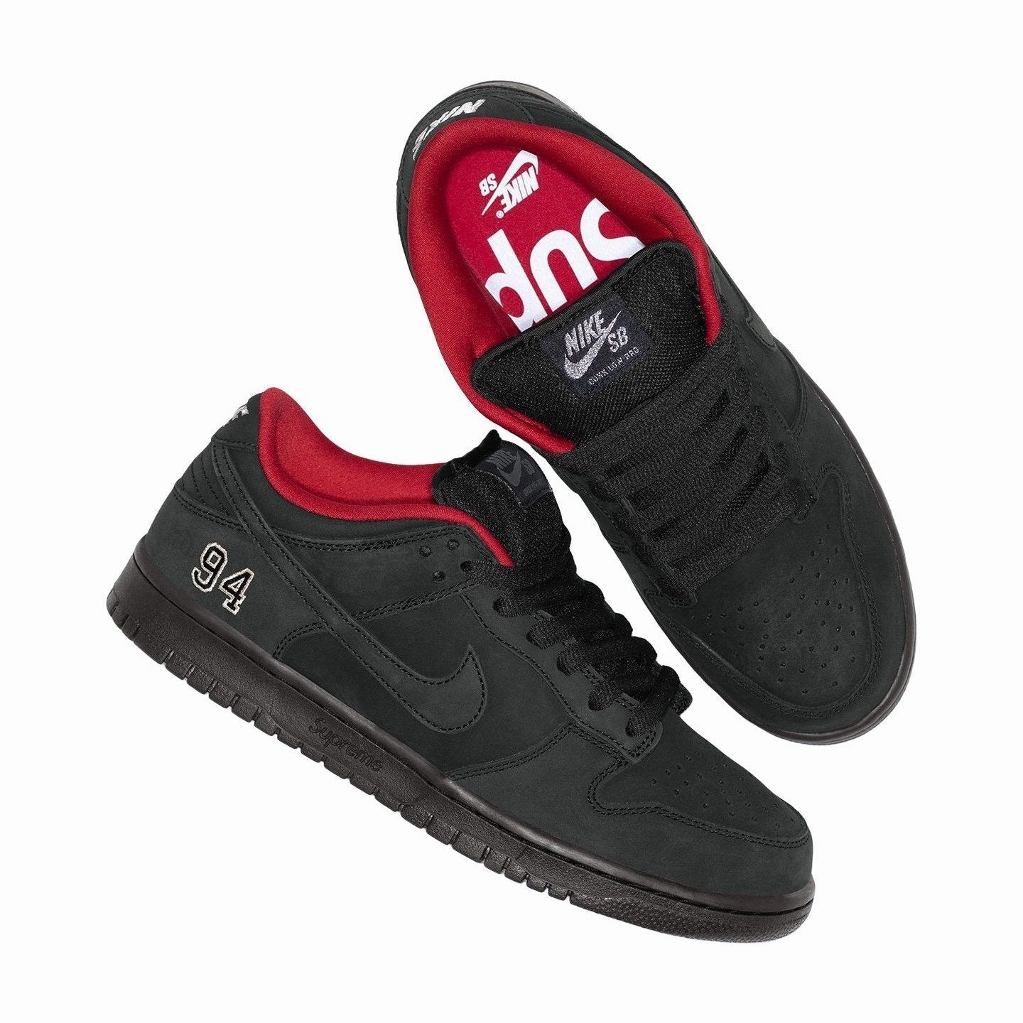 Asics Tiger Cheerleading Shoes Supreme Nike SB Dunk Low 'Black'