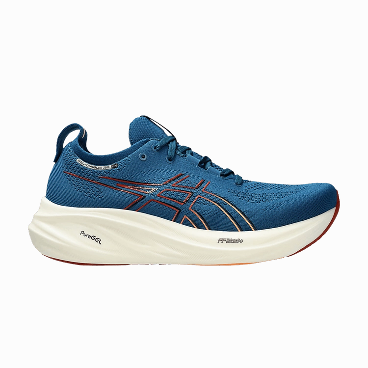 ASICS Gel-Nimbus 26 Rich Navy Faded Orange Asics Shoes Retailers
