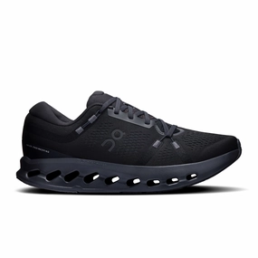 Men's On Cloudsurfer 2 Running Shoe in Black | Black Top Cushioned Running Shoes