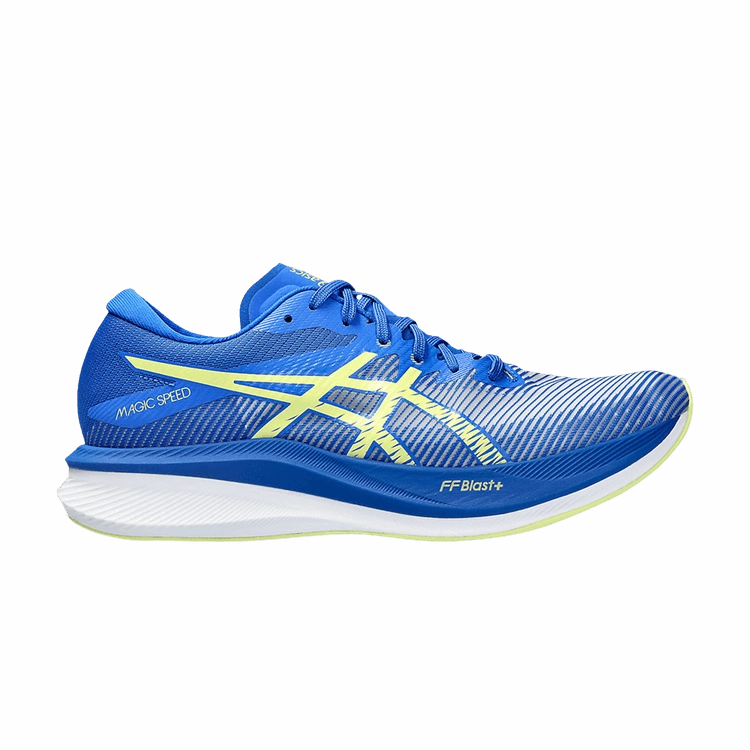 ASICS Magic Speed 3 Illusion Blue Glow Yellow Asics Gel Foundation Running Shoes