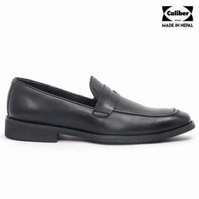 Flat Shoes For Sale Caliber Shoes Black Slip On Formal Shoes for Men (T653C)