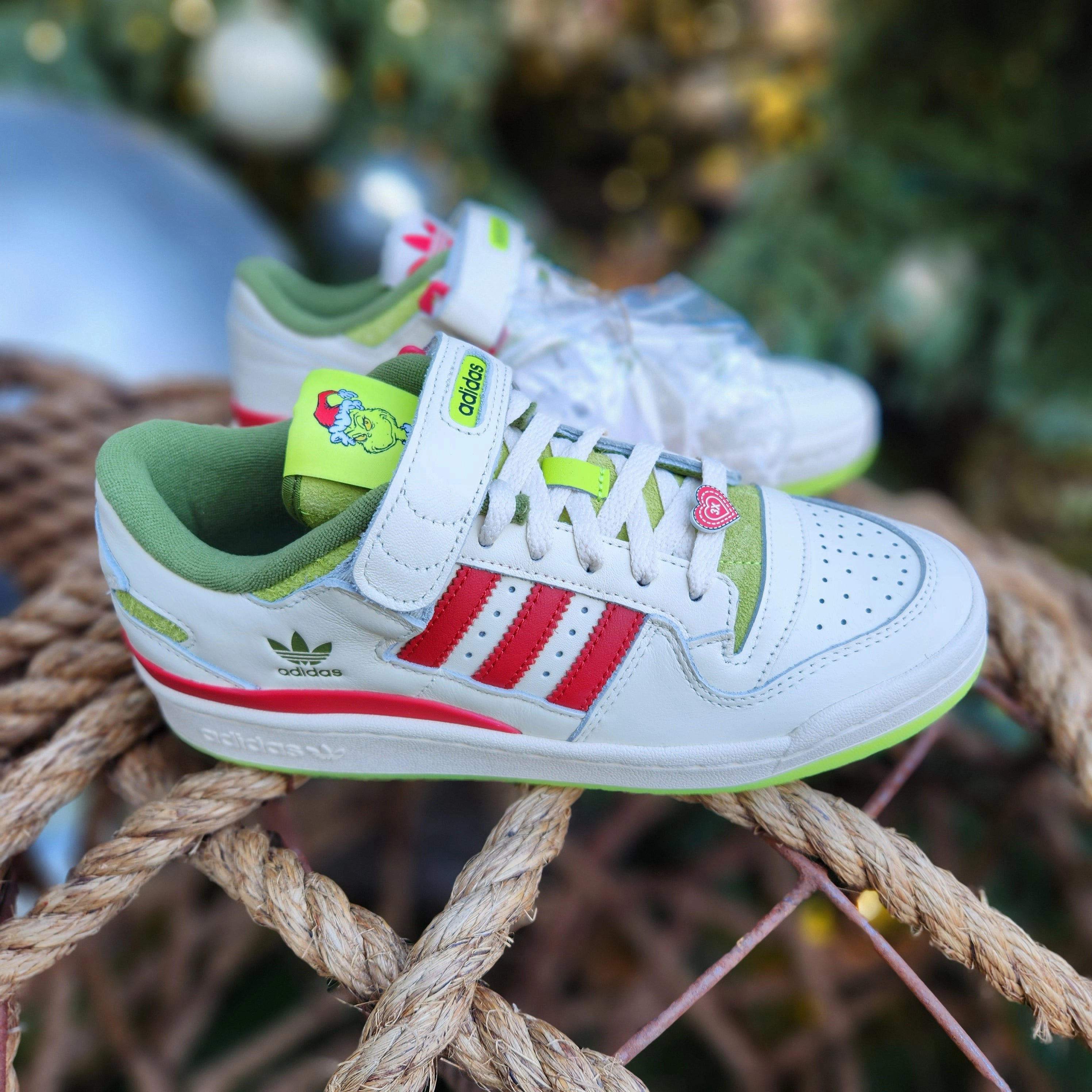 Adidas Crochet Shoes ADIDAS FORUM "THE GRINCH"