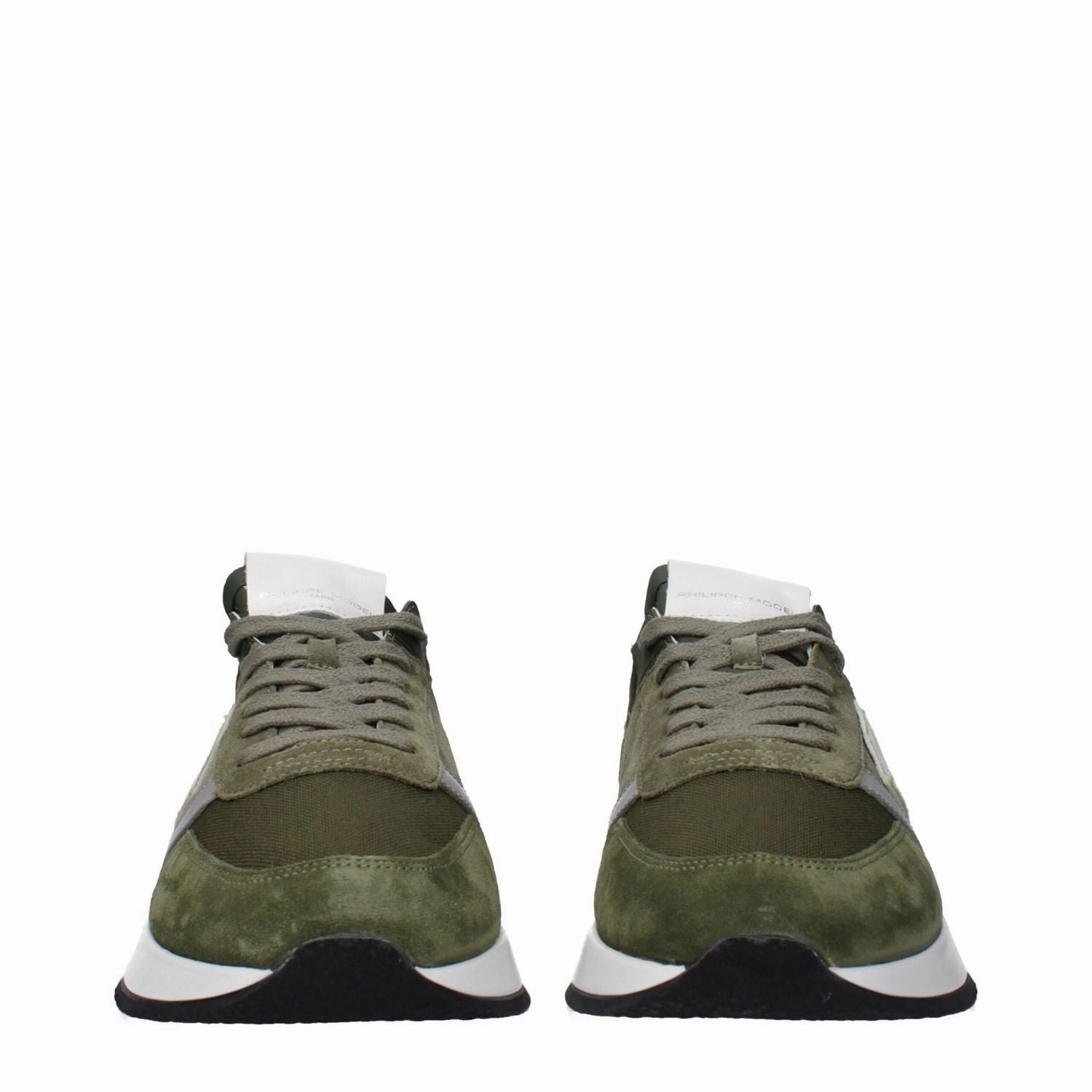 Tiosebon Athletic Walking Shoes Casual Mesh Comfortable Work Sneakers Philippe Model Green Leather Athletic Sneakers
