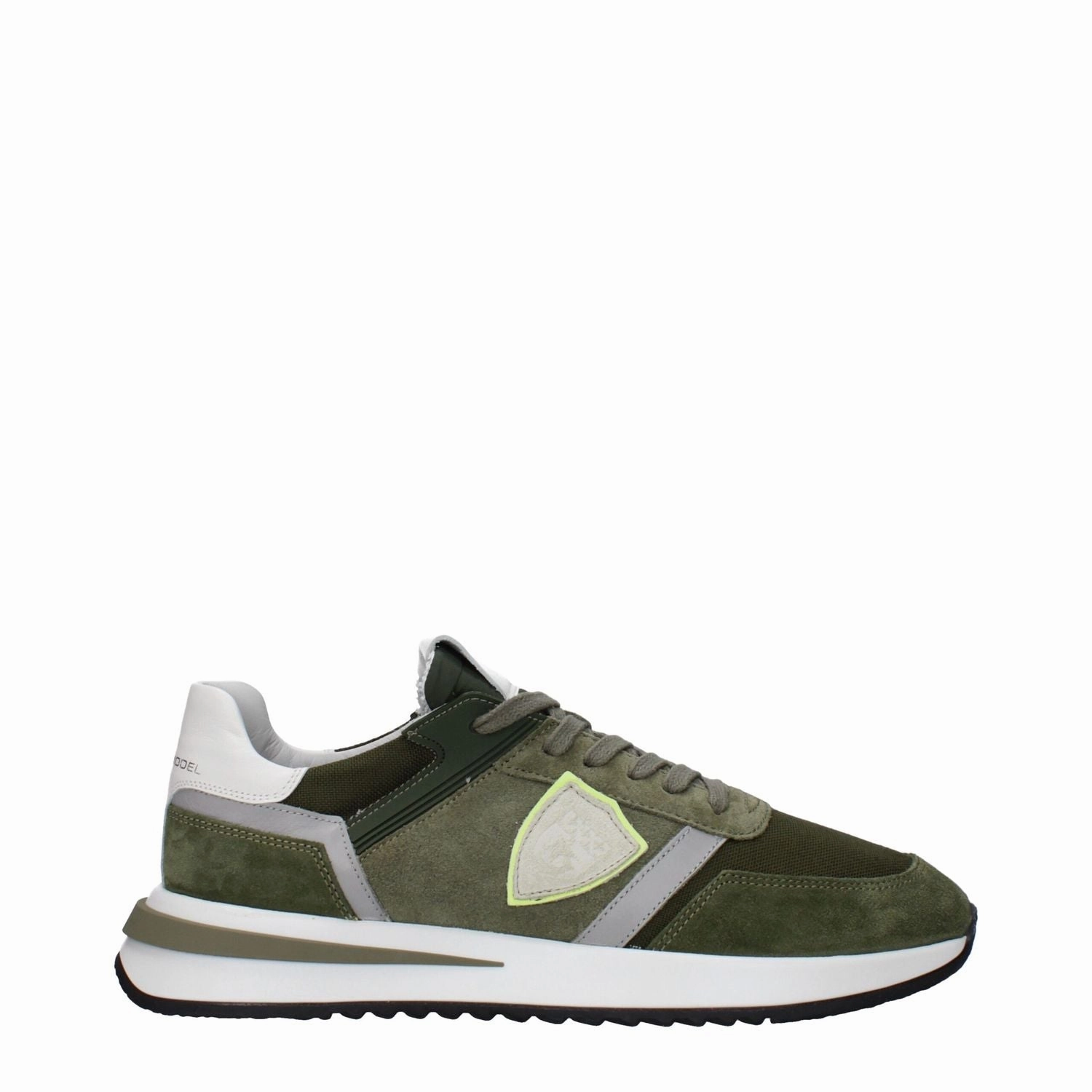 Philippe Model Green Leather Athletic Sneakers Best Corporate Casual Shoes