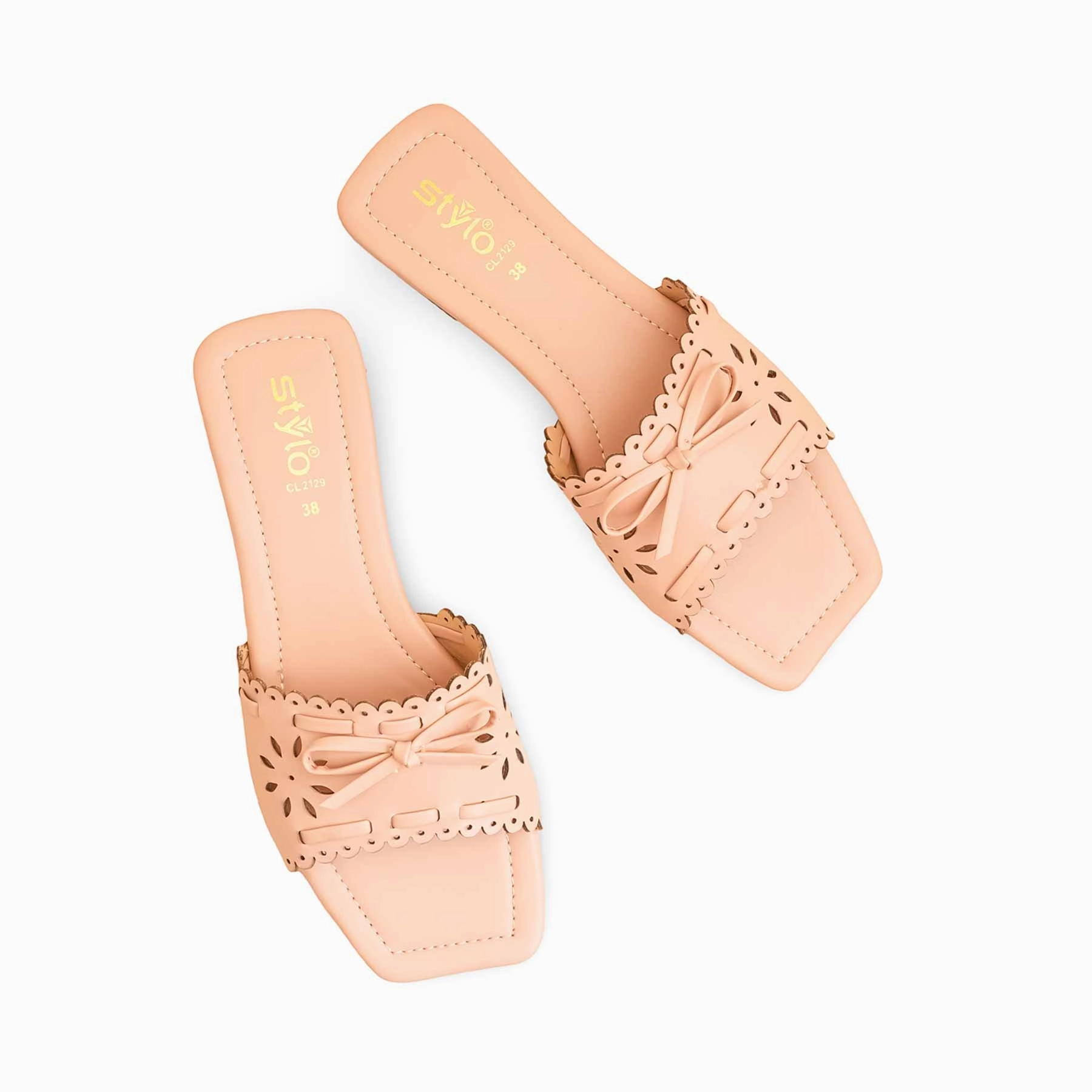 Pink Casual Slipper CL2129 Wearable Glass Slippers