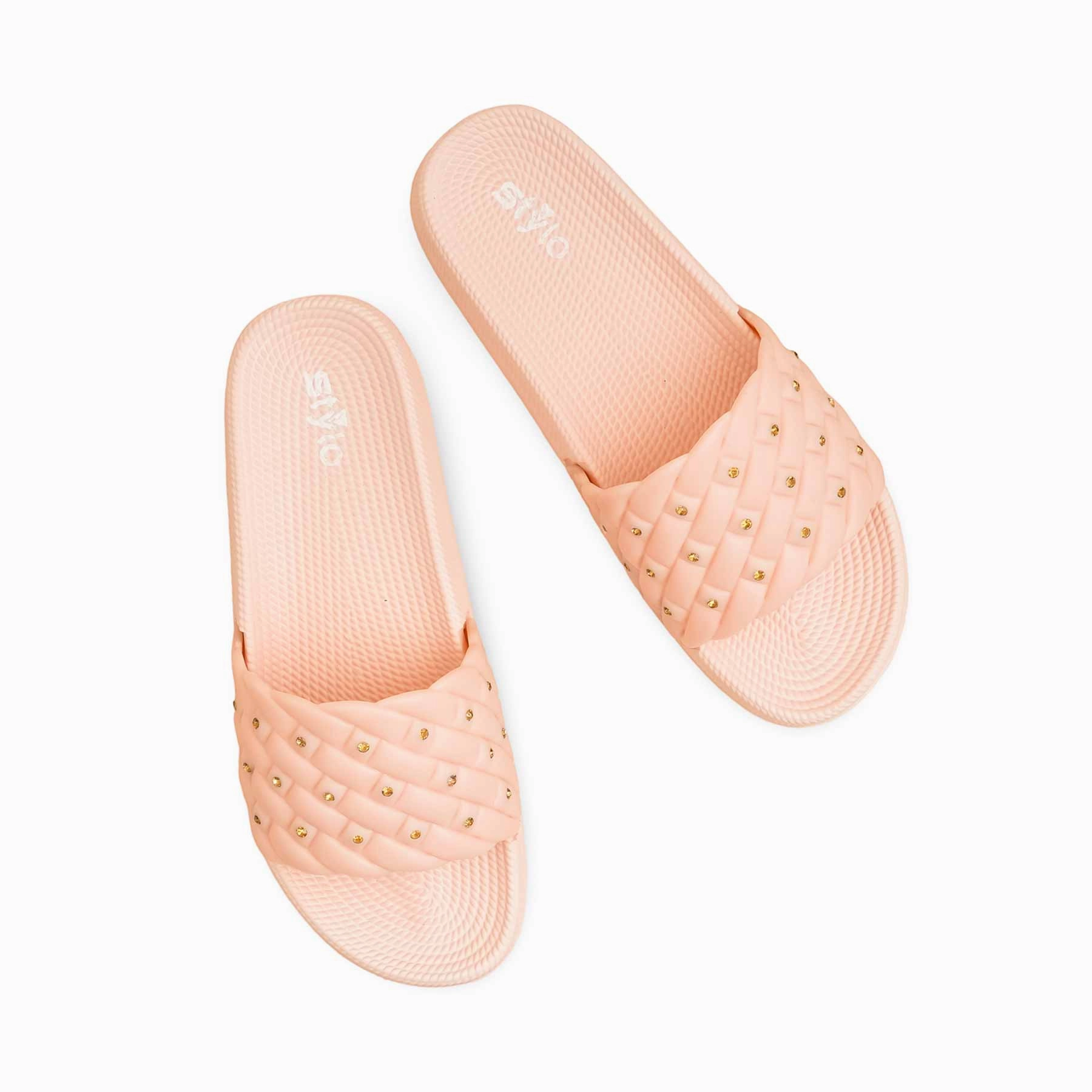 White Leather Casual Shoes Pink Casual Softy CL9372